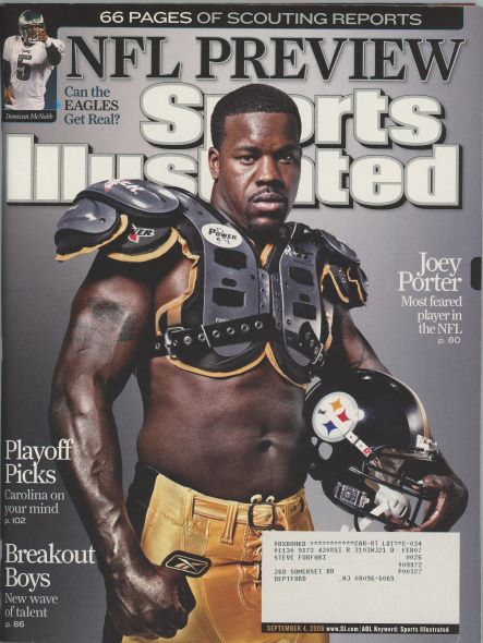 Sports Illustrated Steelers Joey Porter Cover 09.04.2006