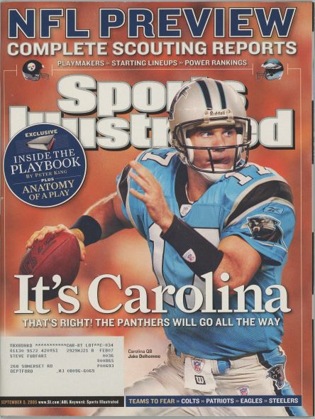 Sports Illustrated Jake Delhomme Cover 09.05.2005