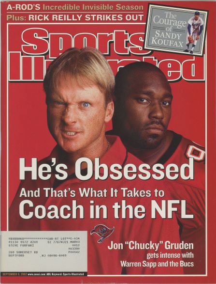 Sports Illustrated Buccaneers John Gruden/Warren Sapp Cover 09.09.2002