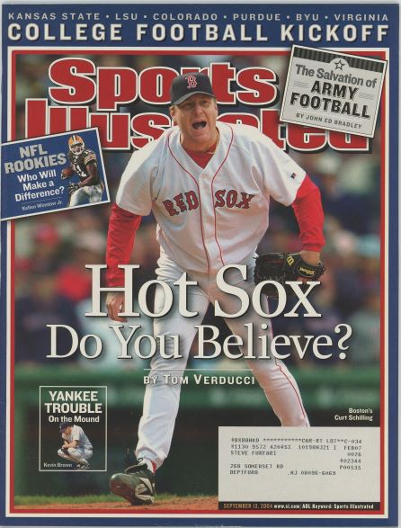 Sports Illustrated Red Sox Curt Schilling Cover 09.13.2004