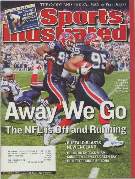 Sports Illustrated Bills Cover 09.15.2003