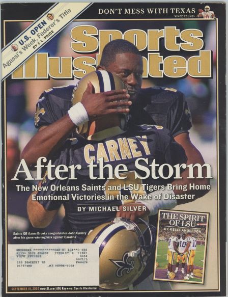 Sports Illustrated New Orleans Saints Cover 09.19.2005