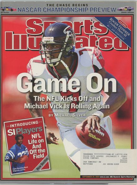 Sports Illustrated Falcons Michael Vick Cover 09.20.2004