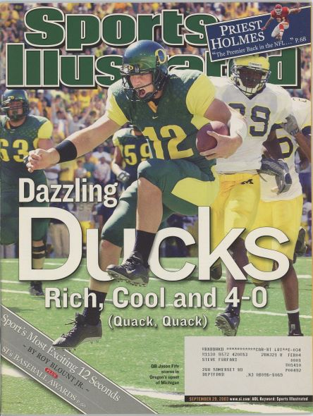 Sports Illustrated Oregon Cover 09.29.2003