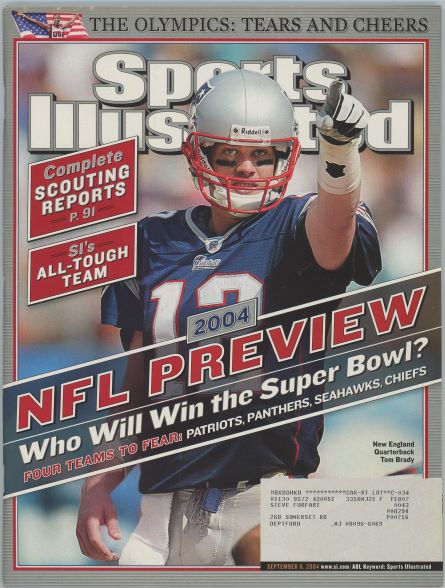 Sports Illustrated Patriots Tom Brady Cover 09.06.2004