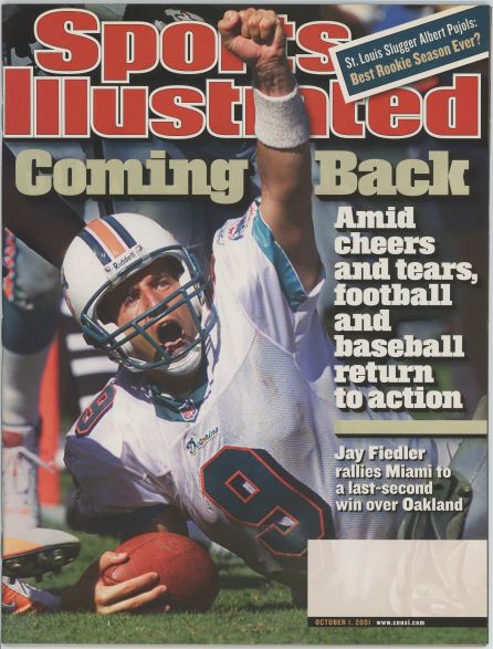 Sports Illustrated Dolphins Jay Fiedler Cover 10.01.2001