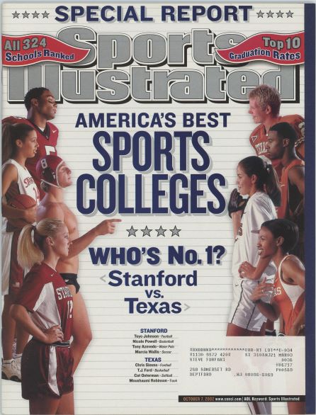 Sports Illustrated America's Best Colleges Cover 10.07.2002