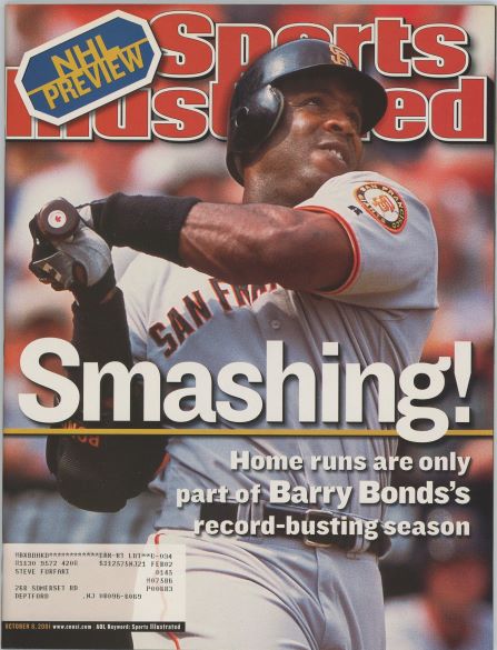 Sports Illustrated Giants Barry Bonds Cover 10.08.2001