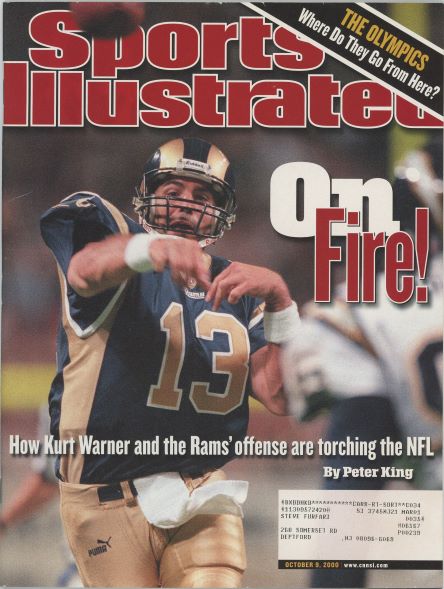 Sports Illustrated Rams Kurt Warner Cover 10.09.2000