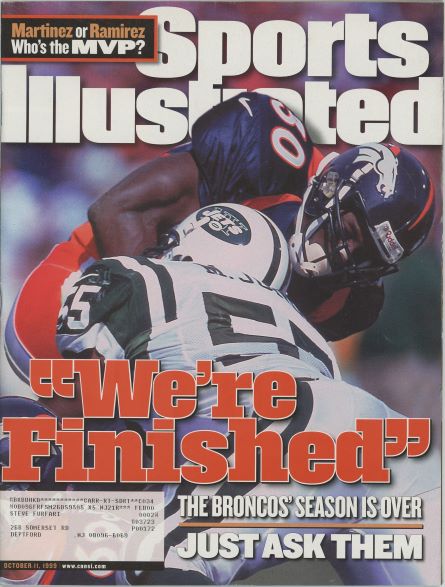 Sports Illustrated Broncos Terrell Davis Cover 10.11.1999