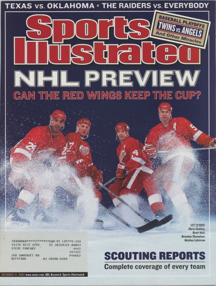 Sports Illustrated Detroit Red Wings Cover 10.14.2002