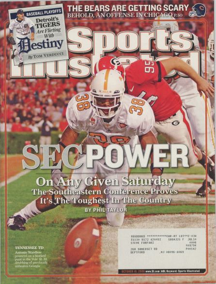 Sports Illustrated Tennessee/Georgia Cover 10.16.2006