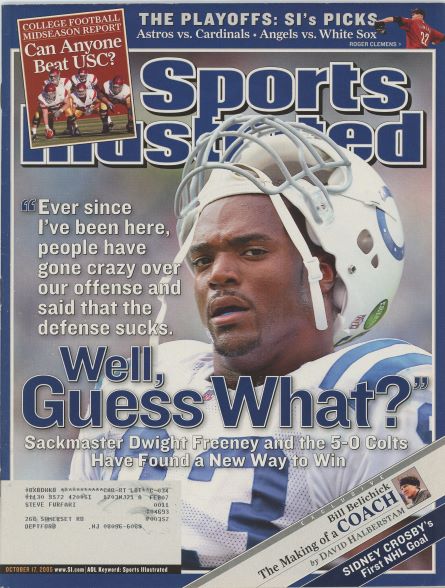 Sports Illustrated Colts Dwight Freeney Cover 10.17.2005