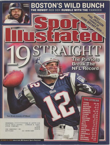 Sports Illustrated Patriots Tom Brady Cover 10.18.2004