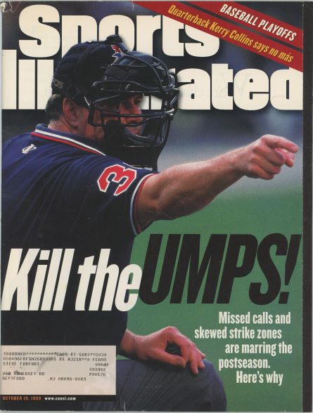 Sports Illustrated Kill the Umps Cover 10.19.1998