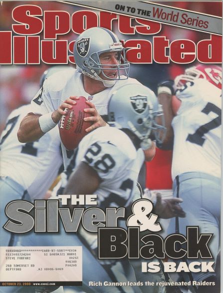 Sports Illustrated Raiders Rich Gannon Cover 10.23.2000