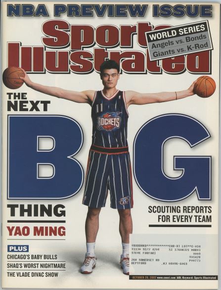 Sports Illustrated Rockets Yao Ming Cover 10.28.2002