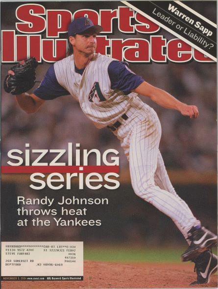 Sports Illustrated Diamondbacks Randy Johnson Cover 11.05.2001