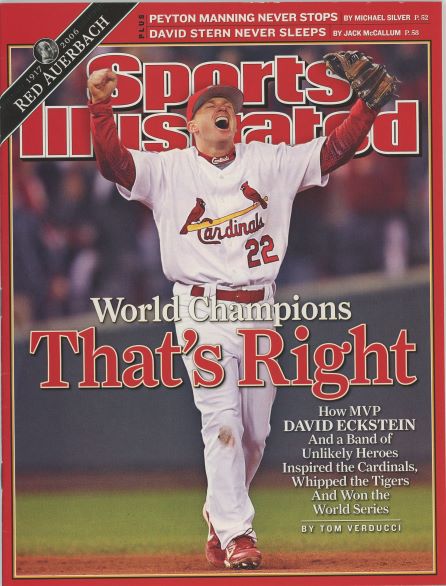 Sports Illustrated Cardinals David Eckstein Cover 11.06.2006