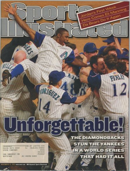 Sports Illustrated Arizona Diamondbacks Cover 11.12.2001