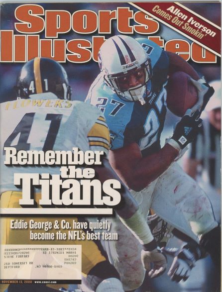 Sports Illustrated Titans Eddie George Cover 11.13.2000