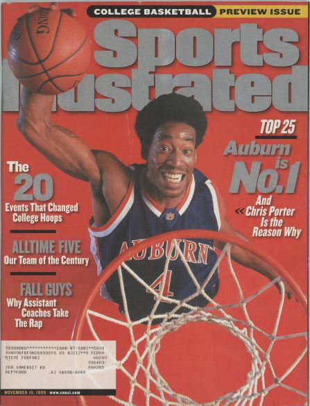 Sports Illustrated Auburn Chris Porter Cover 11.15.1999