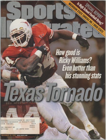 Sports Illustrated Texas Ricky Williams Cover 11.16.1998