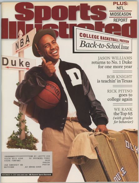 Sports Illustrated Duke Jason Williams Cover 11.19.2001