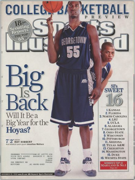 Sports Illustrated Georgetown Roy Hibbard Cover 11.20.2006