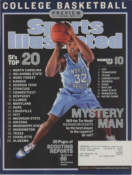 Sports Illustrated North Carolina Rashad McCants Cover 11.22.2004