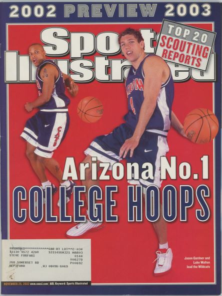 Sports Illustrated Arizona Luke Walton/Jason Gardner Cover 11.25.2002