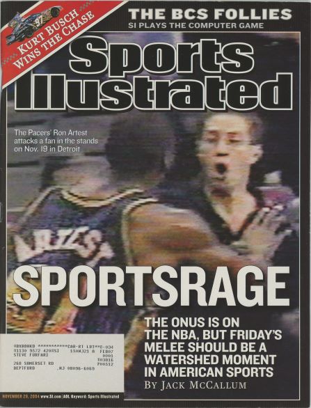 Sports Illustrated SportsRage Cover 11.29.2004