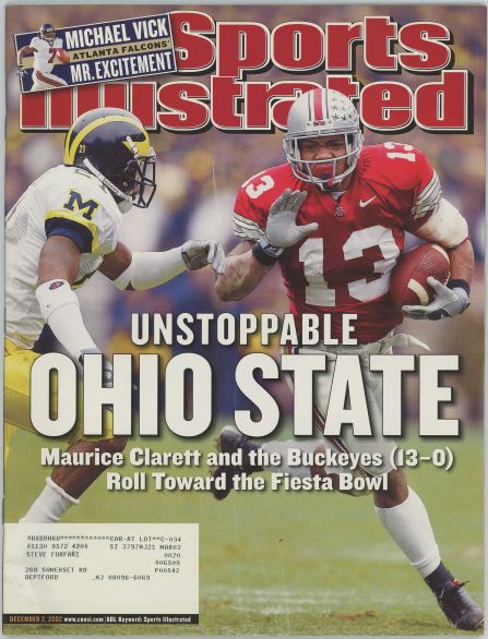 Sports Illustrated Ohio State Maurice Clarett Cover 12.02.2002