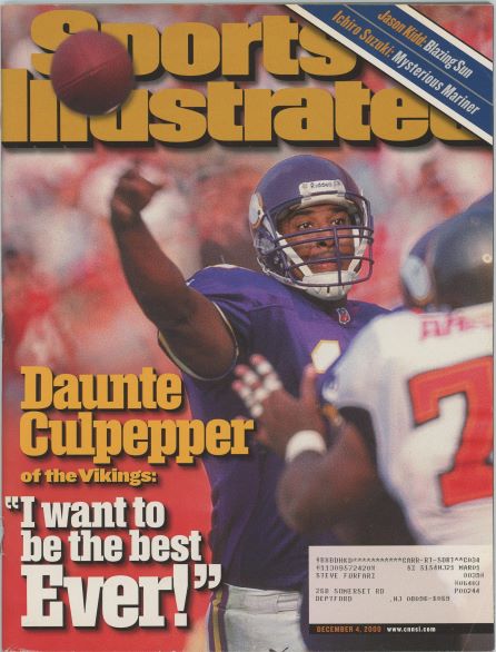 Sports Illustrated Vikings Daunte Culpepper Cover 12.04.2000