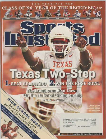 Sports Illustrated Texas Vince Young Cover 12.05.2005