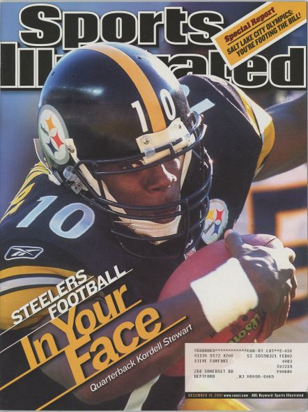 Sports Illustrated Steelers Kordell Stewart Cover 12.10.2001