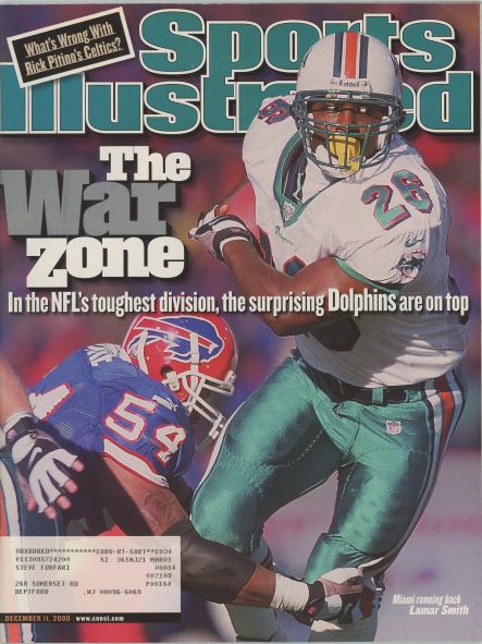 Sports Illustrated Dolphins Lamar Smith Cover 12.11.2000