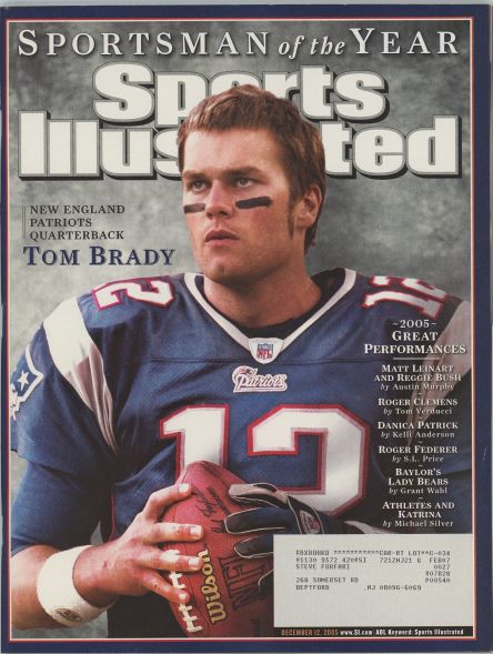 Sports Illustrated Patriots Tom Brady Cover 12.12.2005