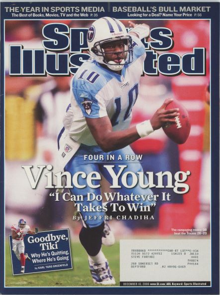 Sports Illustrated Titans Vince Young Cover 12.18.2006