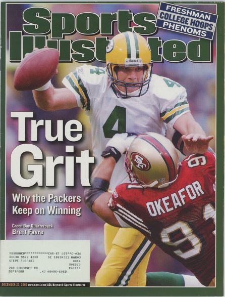 Sports Illustrated Packers Brett Favre Cover 12.23.2002