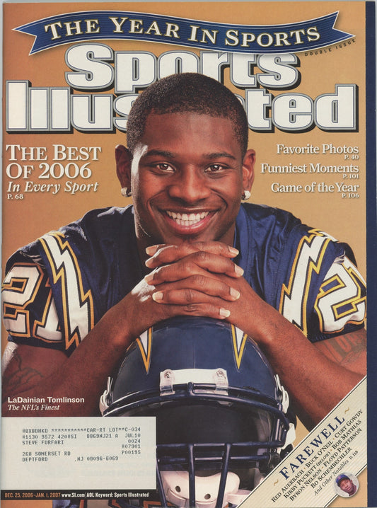 Sports Illustrated Chargers LaDainian Tomlinson Cover12.25.2006-01.01.2007