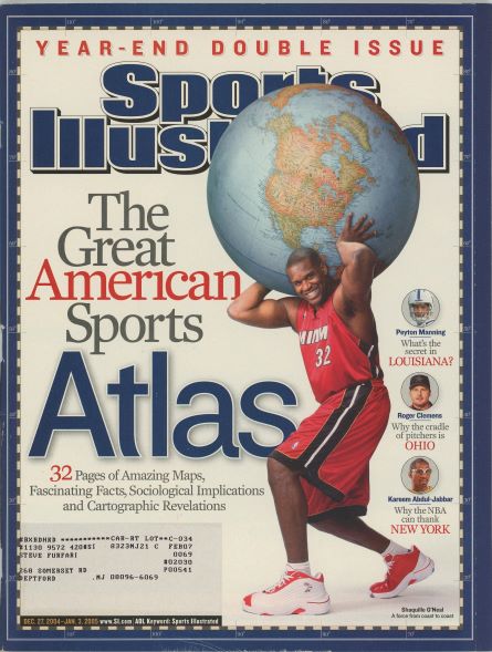 Sports Illustrated Heat Shaq Oneill Cover 12.27.2004-01.03.2005