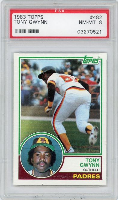 1983 Topps Tony Gwynn Rookie #482 PSA 8