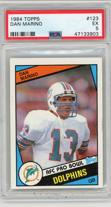 1984 Topps Dan Marino Rookie #123 PSA 5