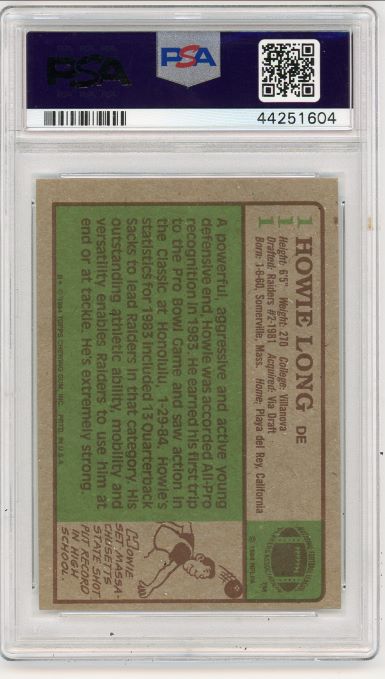 1984 Topps Howie Long Rookie #111 PSA 7