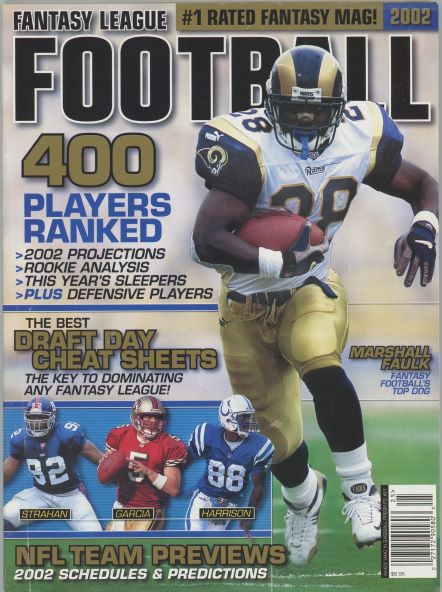 2002 Fantasy Football Marshall Faulk Cover