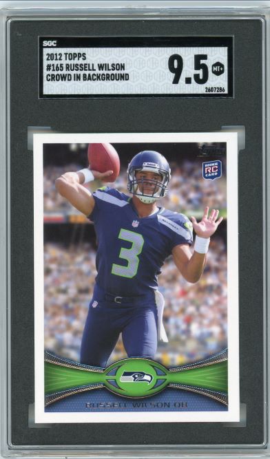 2012 Topps Russell Wilson #165 Rookie SGC 9.5