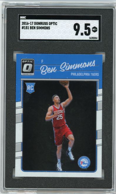 2016-17 Donruss Optic Ben Simmons Rookie #151 SGC 9.5