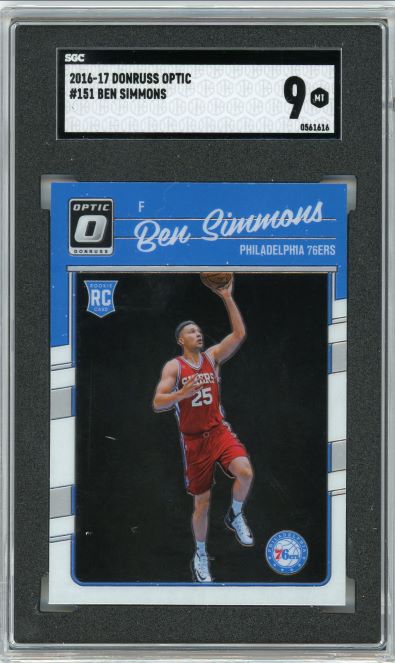 2016-17 Donruss Optic Ben Simmons Rookie #151 SGC 9