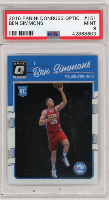 2016-17 Ben Simmons Donruss Optic Rookie #151 PSA 9